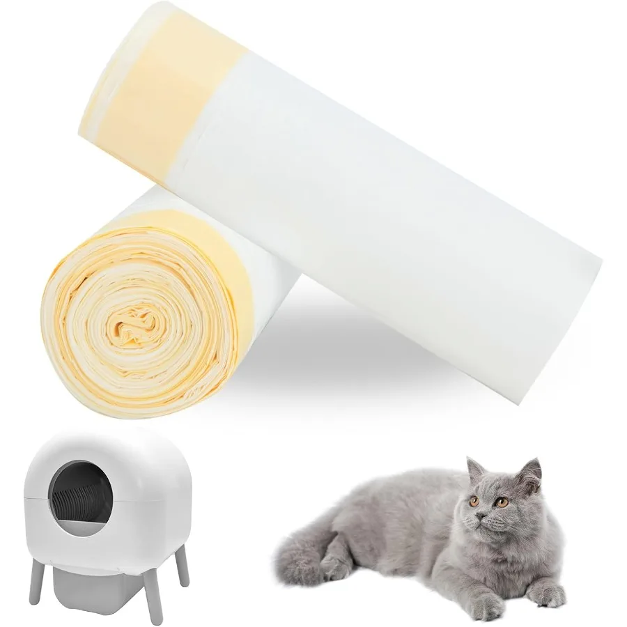 

Вкладыши для кошачьего туалета со шнурком 26x16 Ih Прочные и герметичные мешки для мусора подходят для большинства роботов с автоматической очисткой Strd Kitty