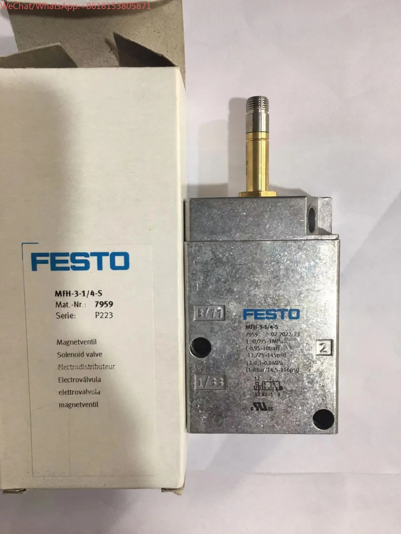 FESTO MFH-3-1/4-1/8-S 9964 8820 9982 6211 15901 19758 WeChat/WhatsApp:+8618153805871