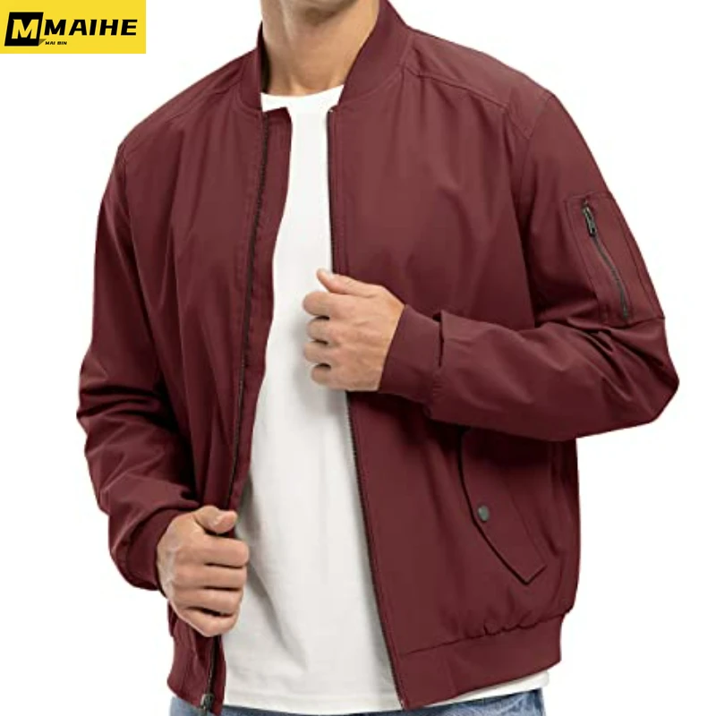 Wiosna/jesień 2023. Nowa kurtka męska MA1 Cargo Trench Light Casual Sports Running Jacket Harajuku Hip Hop Streetwear Men Plus Size