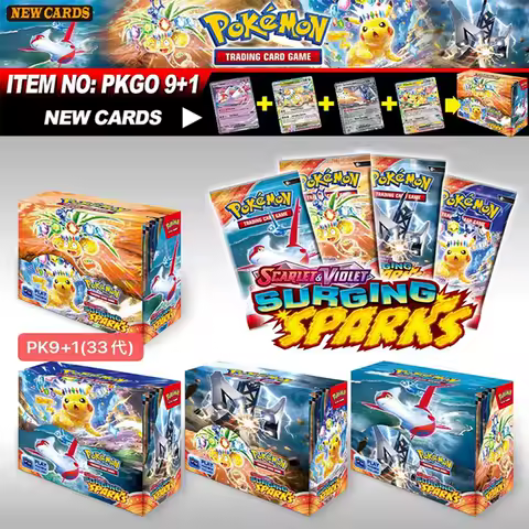 Pok&eacute;mon Scarlet Violet SURGING SPARKS OBSIDIAM FLAMES Booster Pokemon Cards Display Box Pokemon Booster Cards Playing Cards
