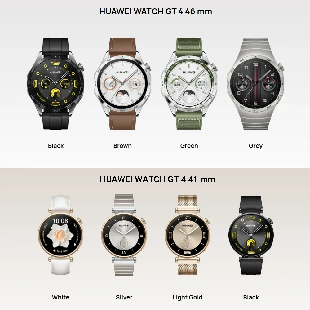 Smartwatch,HUAWEI Watch GT 4,Smart Watch,Custom Watch Faces,up to 14 days battery,HUAWEI TruSeen™ 5.5,Answer Bluetooth Calls