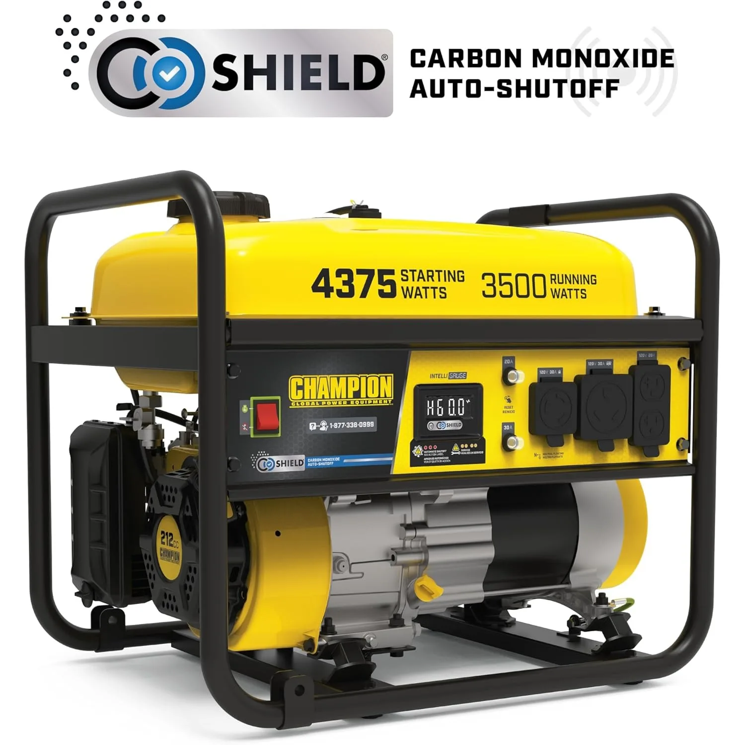 4375-Watt RV Ready Portable Generator with CO Shield