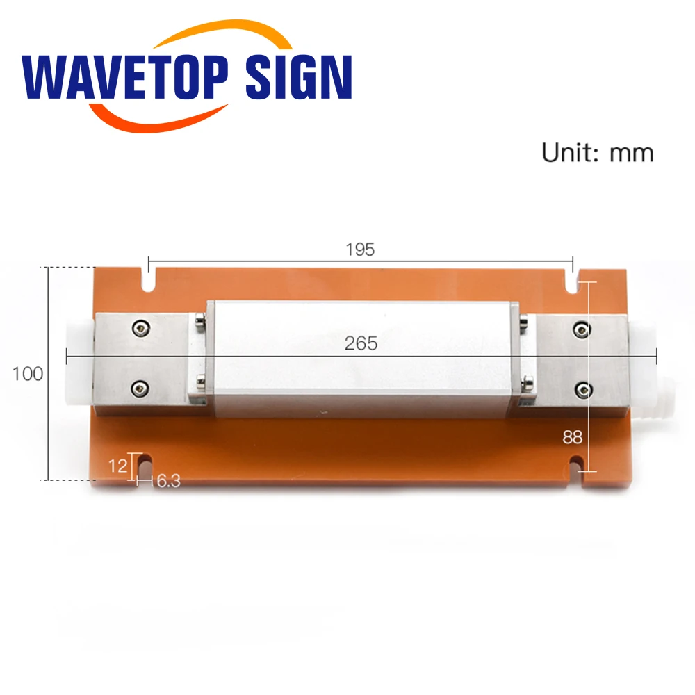 WaveTopSign Laser Welding Machine Single Lamp Ceramic Cavity use Xenon Lamp 8*125*270mm Crystal Rod 7*145mm