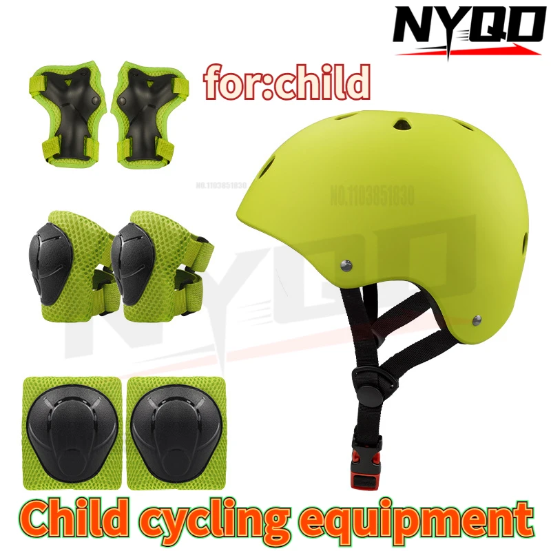 

Child roller skating protective gear balance bike, skateboard helmet protective gear seven piece set shipped as a replacement