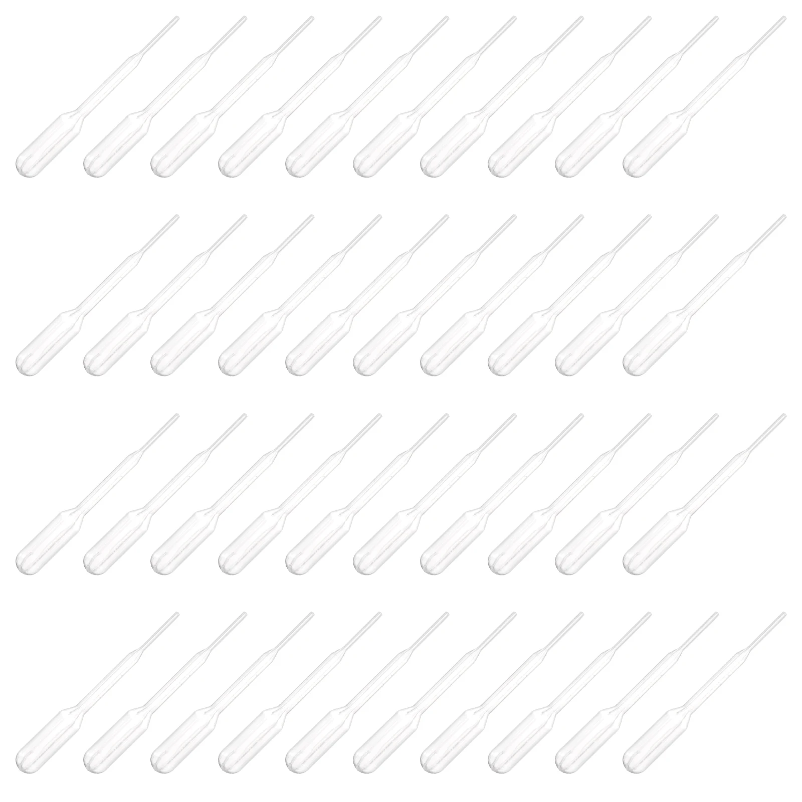 

100 Pcs Plastic Dropper Serological Pipette 5 Ml Disposable Transfer Micropipette