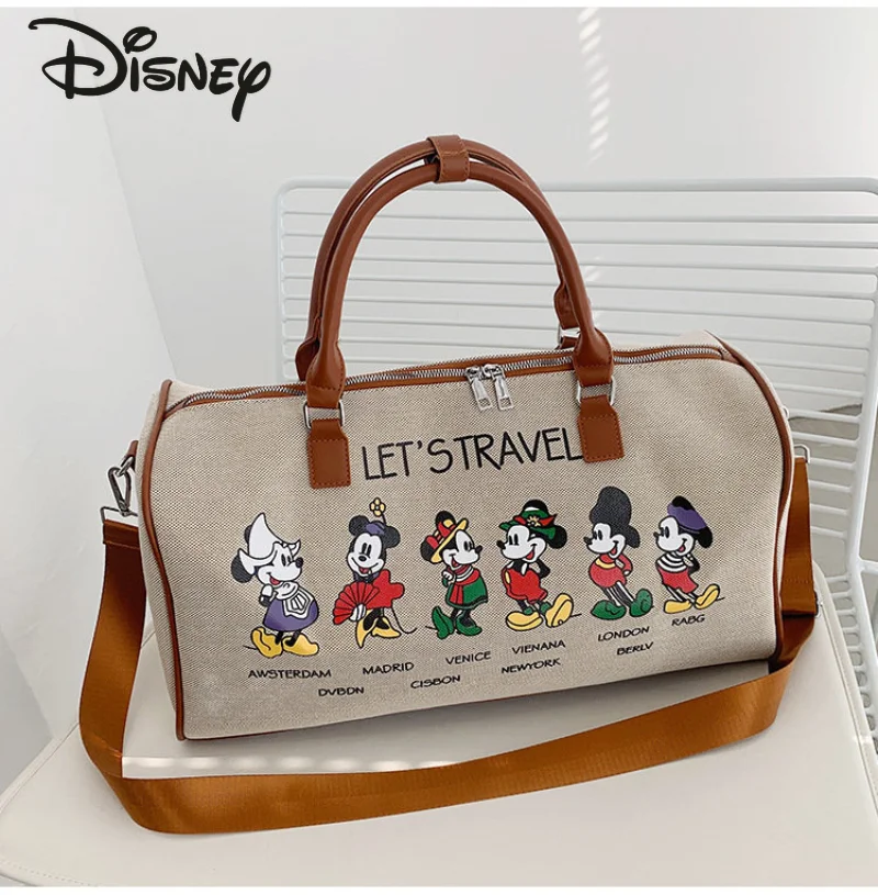 Disney Mickey neue Unisex Reisetasche Mode hochwertige haltbare Handgepäck Cartoon große Kapazität Cross body Fitness-Tasche