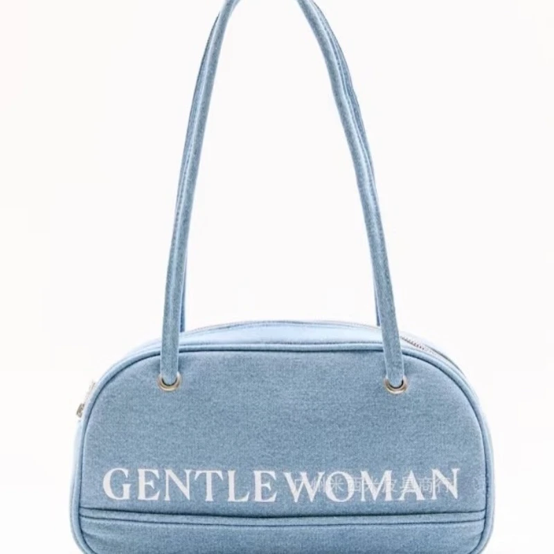 Thailand GENTLEWOMAN letters cowboy bag 2025 new embroidery hundred French Boston underarm bag
