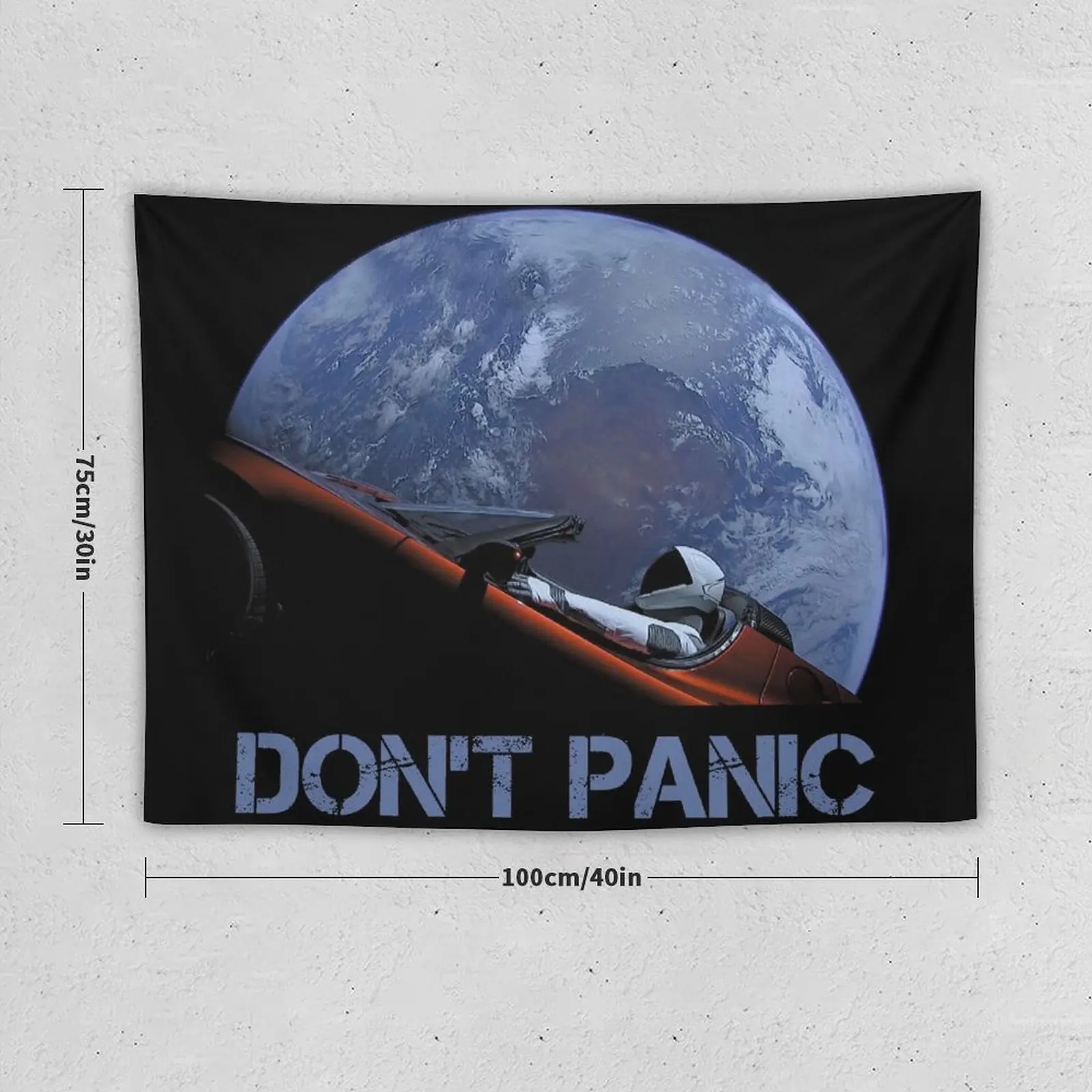 DON'T PANIC Starman Tapestry Home Decorations Aesthetic Wall Deco Tapestry