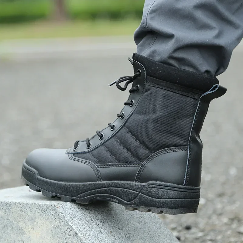 Boots anti-kick anti-collision boots outdoor men's outdoor hiking desert ankle shoes men's work safety