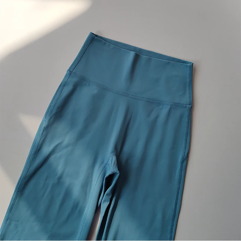 Hochwertige ausgestellte Yoga-Leggings, Yoga-Hosen mit hoher Taille, weite Hosen, atmungsaktive Fitness- und Freizeithosen, Glockenleggings für Damen – Detail 5