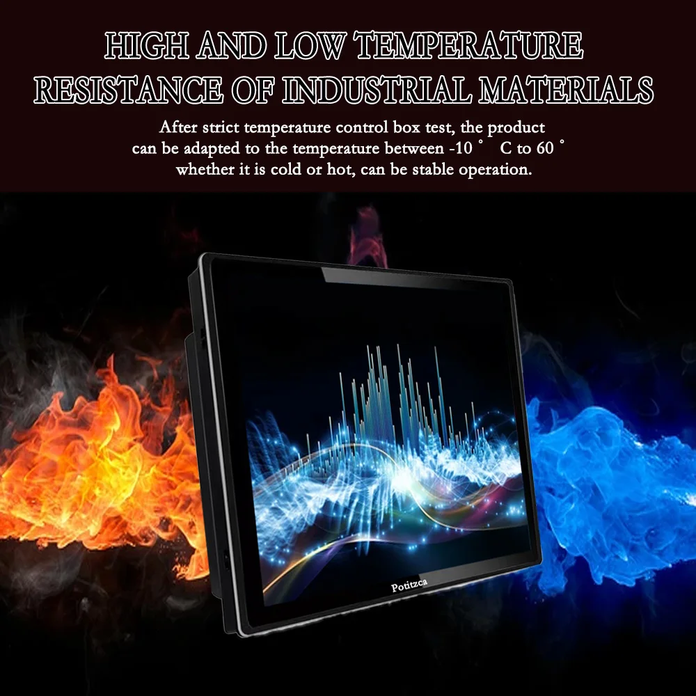 Imagem -05 - Monitor Industrial Impermeável do Tela Táctil 10 Pontos Capacitivos 133 121 104 Ip65 Hdmi Vga Relação de Usb