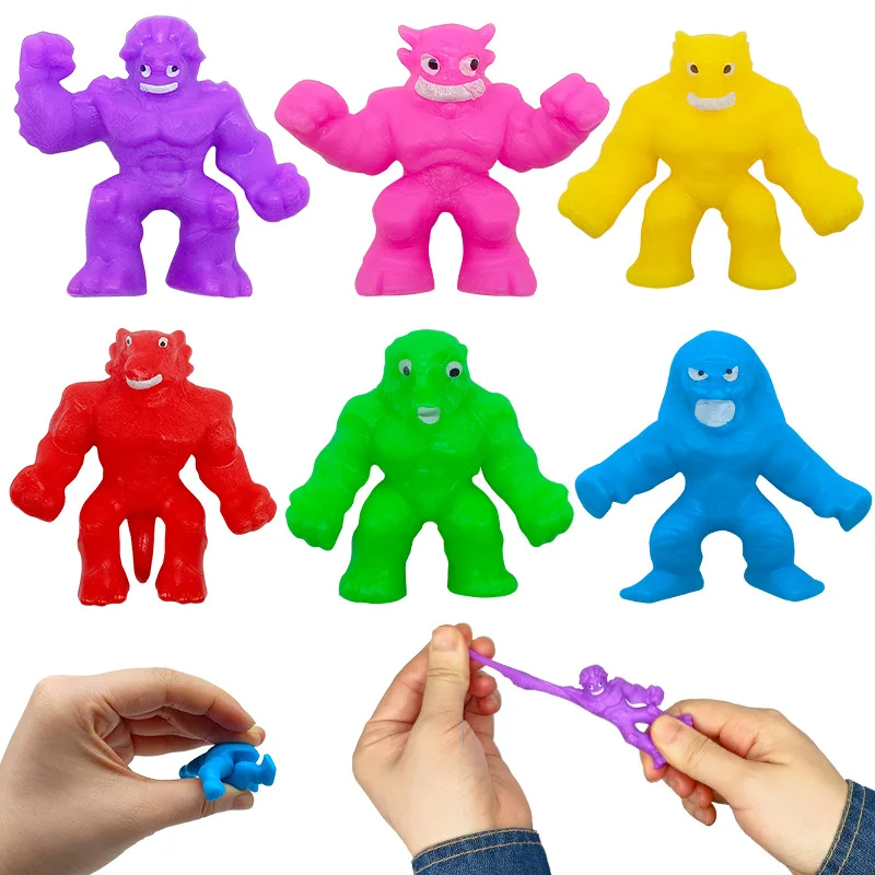 5PCS Funny Stretch Monster Kids Surprise Gifts Decompression Toy Children’s Birthday Party Favors Guests Christmas Gift