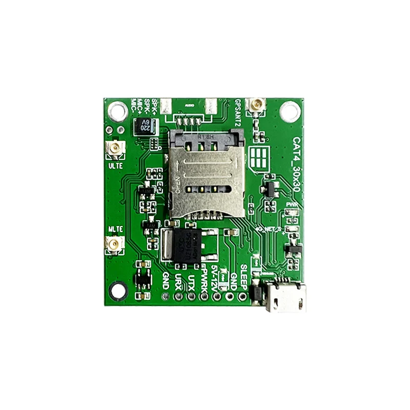 SIM7600E Entwicklungsboard 4G LTE CAT1+GNSS Modul Steckplatine Platine mit FPC+GPS Antenne Breakout Kit