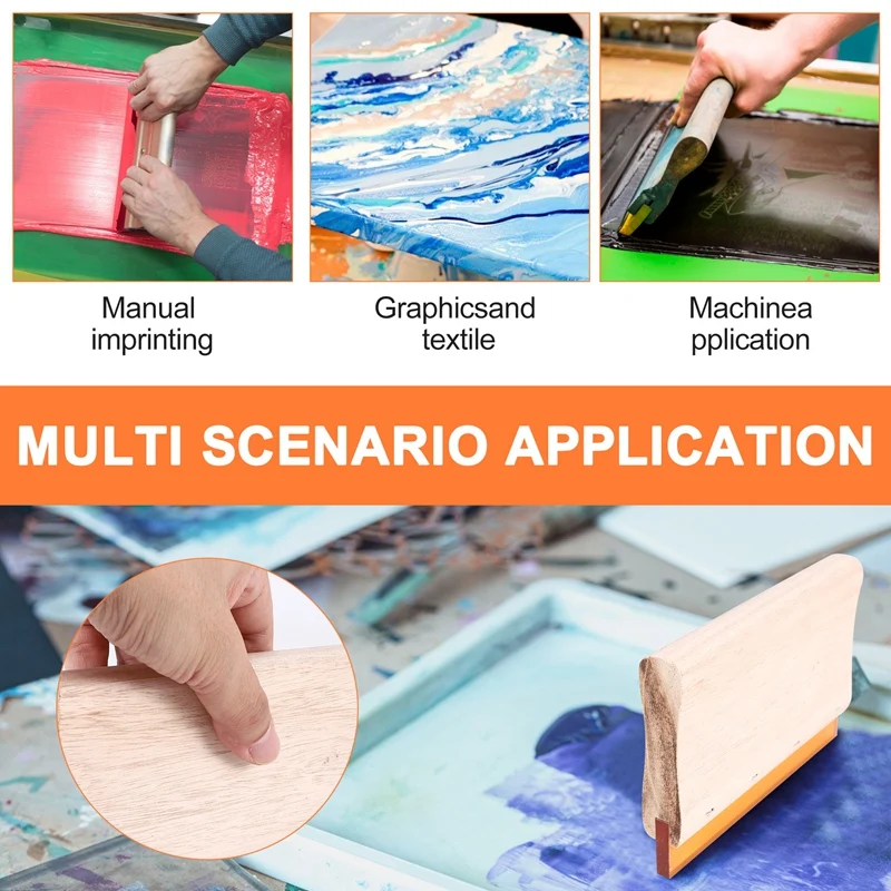 InjScreen-Raclette pour Impression d'Encre, Outils de Planche à Gratter, 16cm, 24cm, 33cm, 3 Pièces