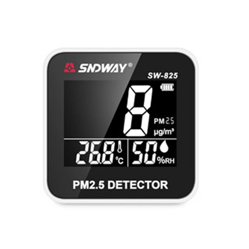 

SNDWAY Air Quality Detector PM2.5 Detector Dust Particle Detector Desktop PM2.5 Detector