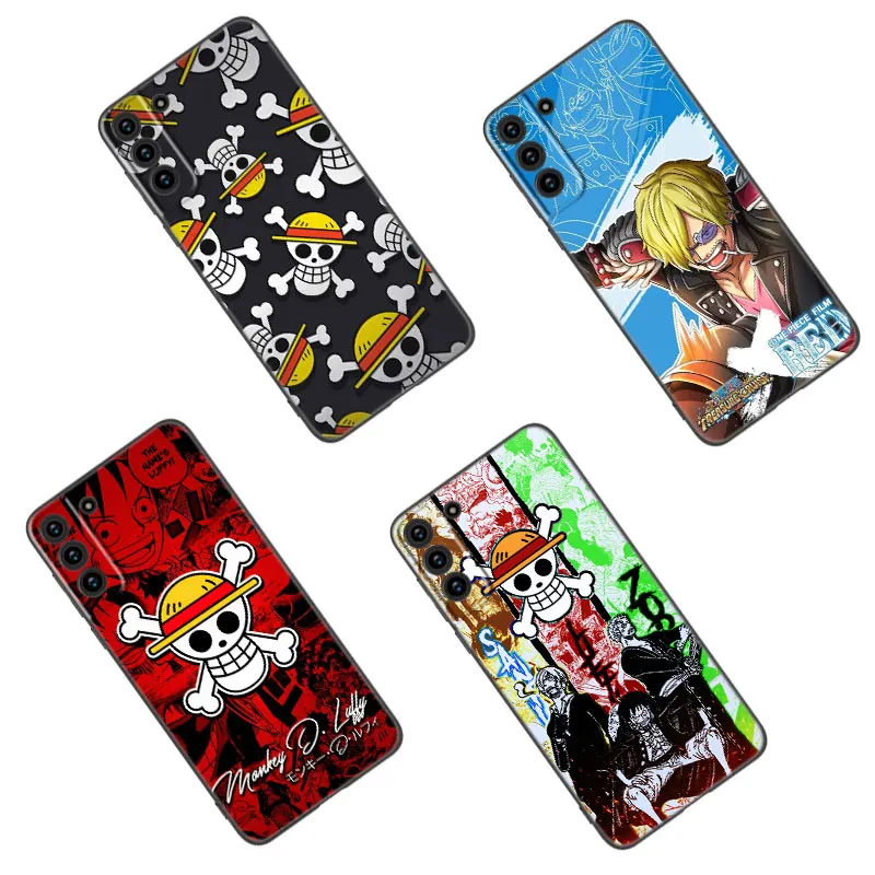 Funda de teléfono de silicona negra de película de una pieza para Samsung Galaxy S23, S21, S20 FE, S24, S22 Ultra, S10E, S10, S9, S8 Plus