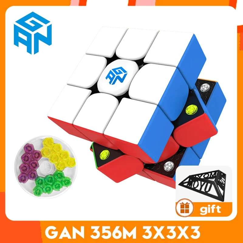 Original GAN356 M UV 3x3x3 Cubo mágico magnético 3x3 velocidades GAN356M rompecabezas GAN 356 M GES Magico Cubo Gancube juguete profesional