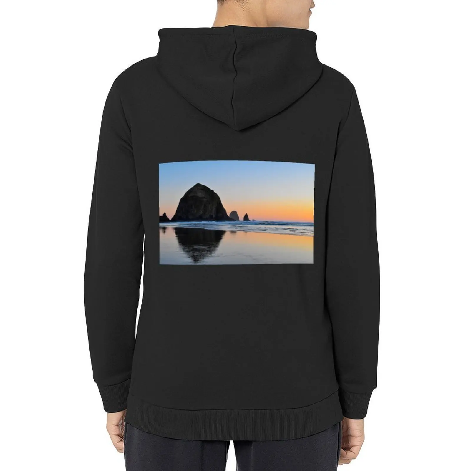

Haystack Rock on Cannon Beach Hoodie korean clothes korean autumn clothes korean style clothes winter hoodie streetwear
