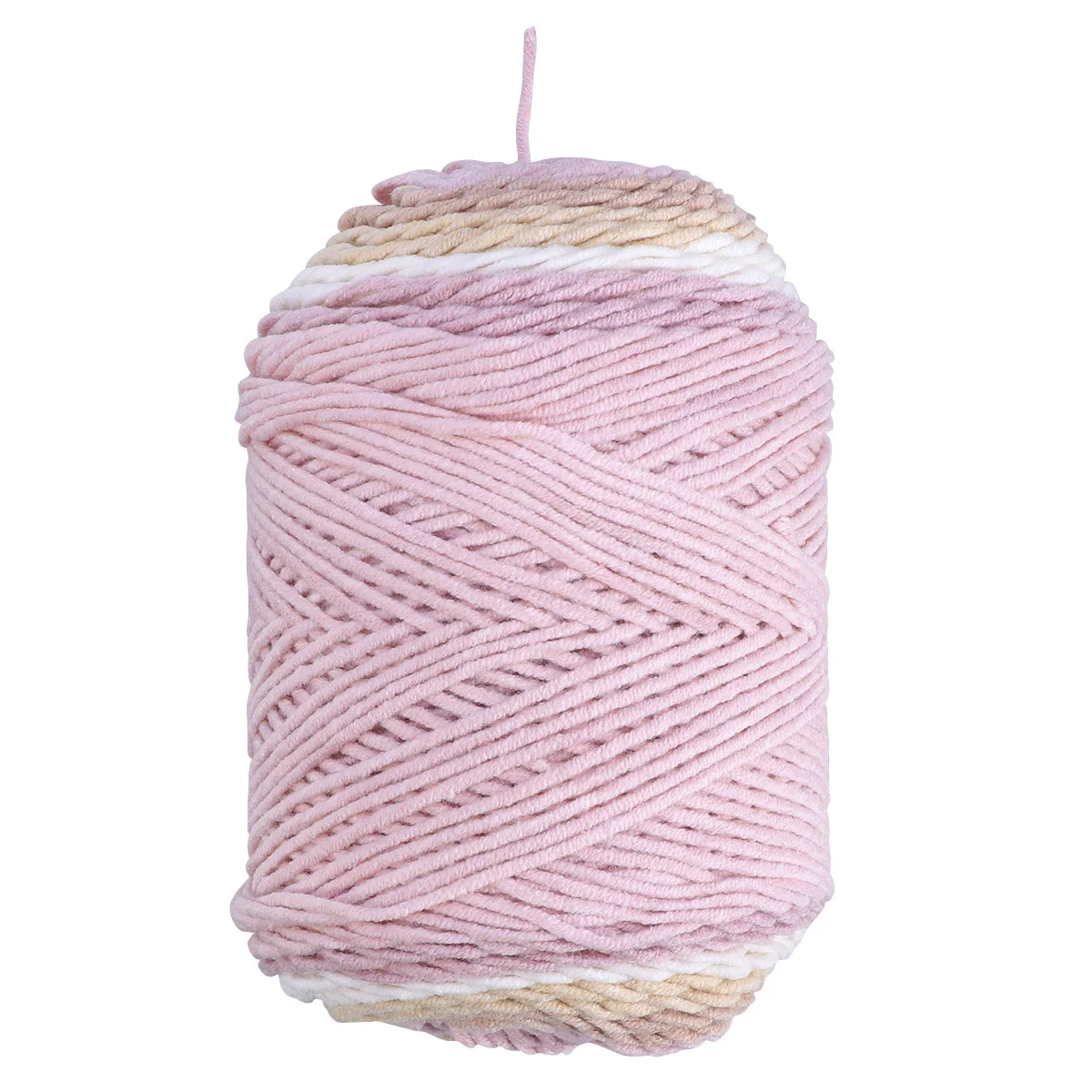 

1 Roll Rainbow Cotton Acrylic Knitting Yarn Colorful Handmade Crochet Yarn for Scarf Hat Sweater Blanket Anti-Pilling Warm