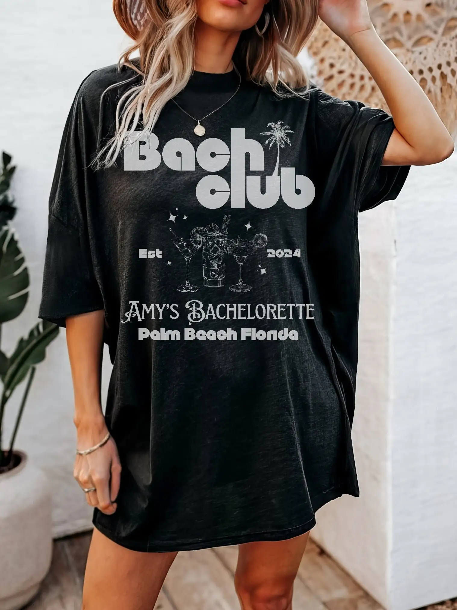 Custom Location Bachelorette T Shirt Beach Party Personalized Luxury Bride Social Club Bach