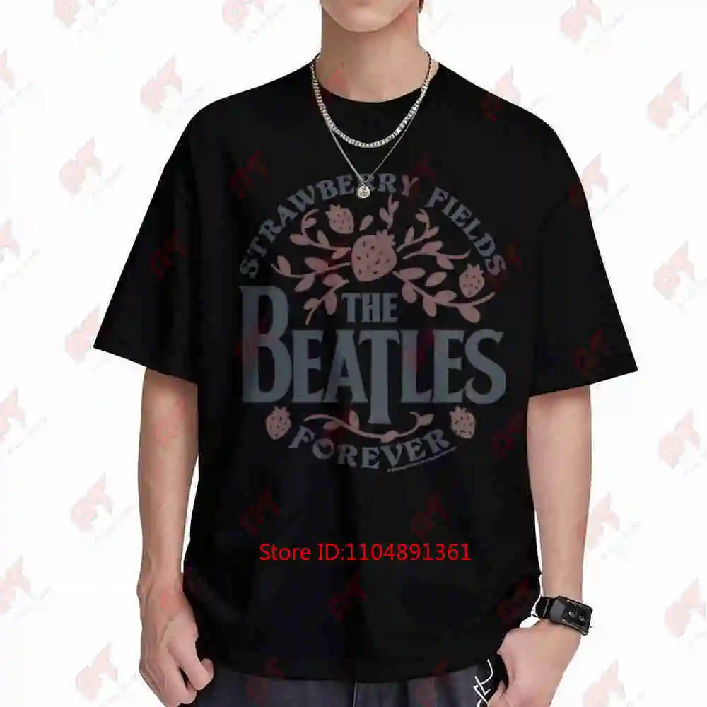 Strawberry Fields Forever Short Sleeve Tee 100% Cotton T-Shirt