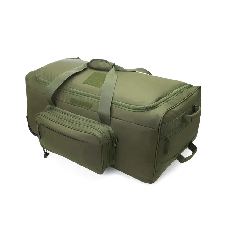 Extra Large Rolling Duffel Bag  Tactical Wheeled Deployment Trolley Duffel Bag