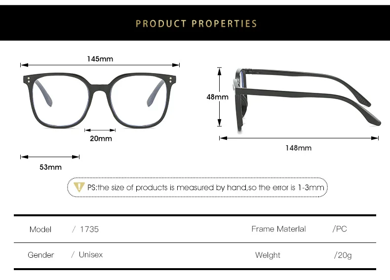 حجب النظارات عين القط عدسة واضحة خفيفة للجنسين نظارات الموضة النظارات البصرية عدسة مسطحة حماية العين نظارات عادية #5