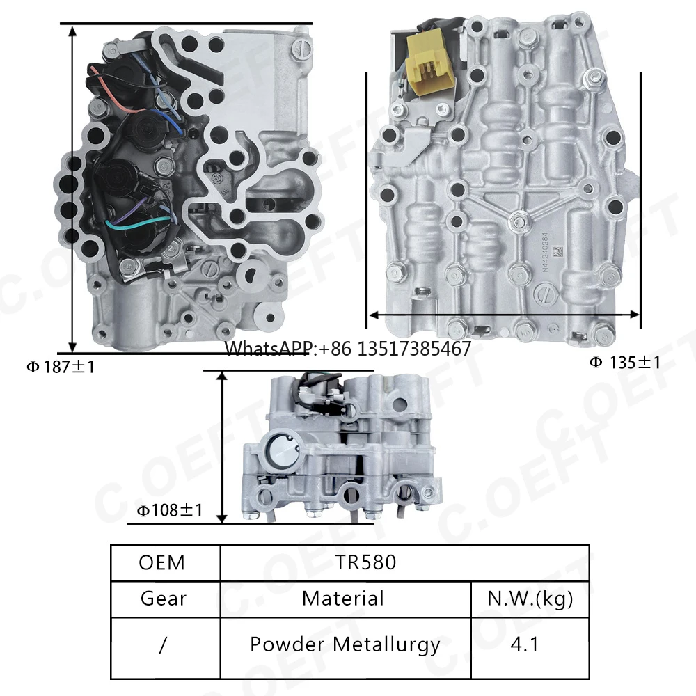 Remanufactured High Quality Transmission Valve Body 31825AA050 TR580 (with Start-stop) for Subaru