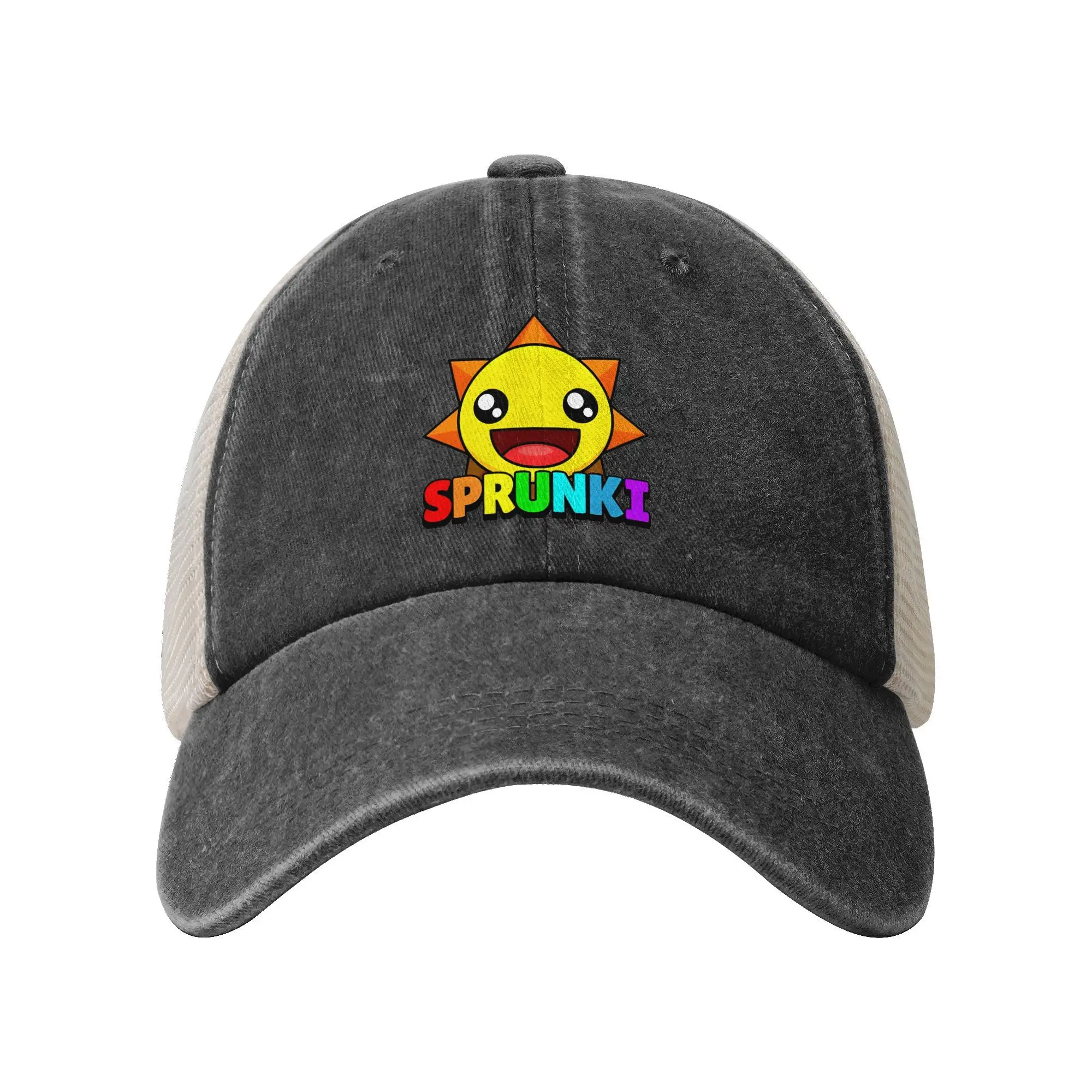 Summer Sun Hats Sprunkies Cute Characters Logo Baseball Cap Sun  Sunscreen  Trucker Hat Couple Women Street Style Baseball Caps