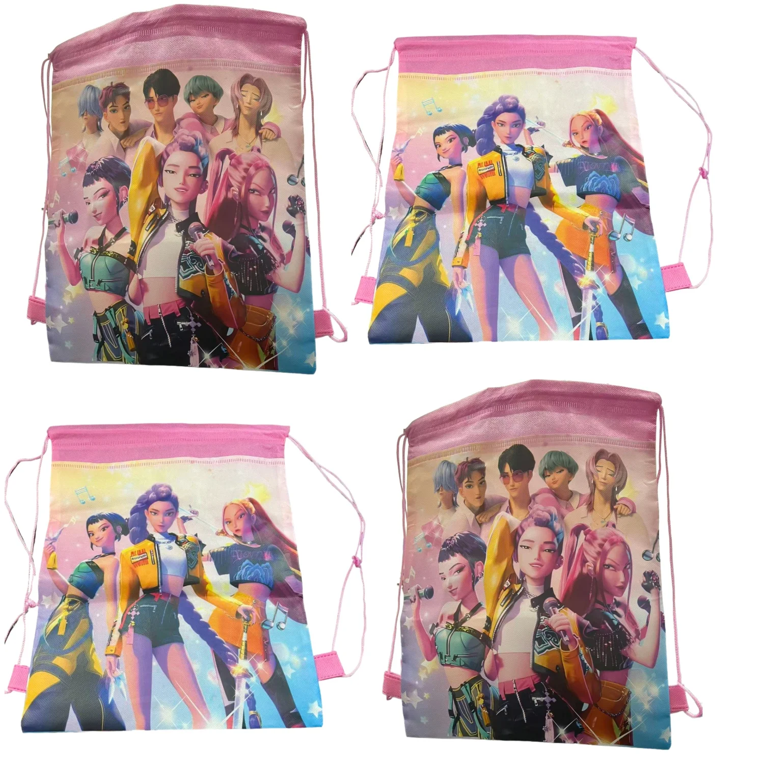 

Kpop Demon Hunters Drawstring Bag k pop Hunter Sports Bag Gift Bag Backpack Party Pack Party Favors Portable Storage Backpack