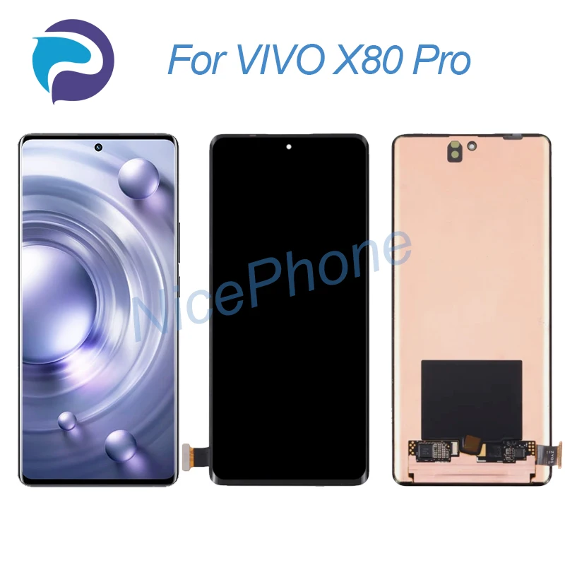 

for VIVO X80 Pro LCD Screen + Touch Digitizer Display 3200*1400 V2185A, V2145 For VIVO X80 Pro LCD Screen Display