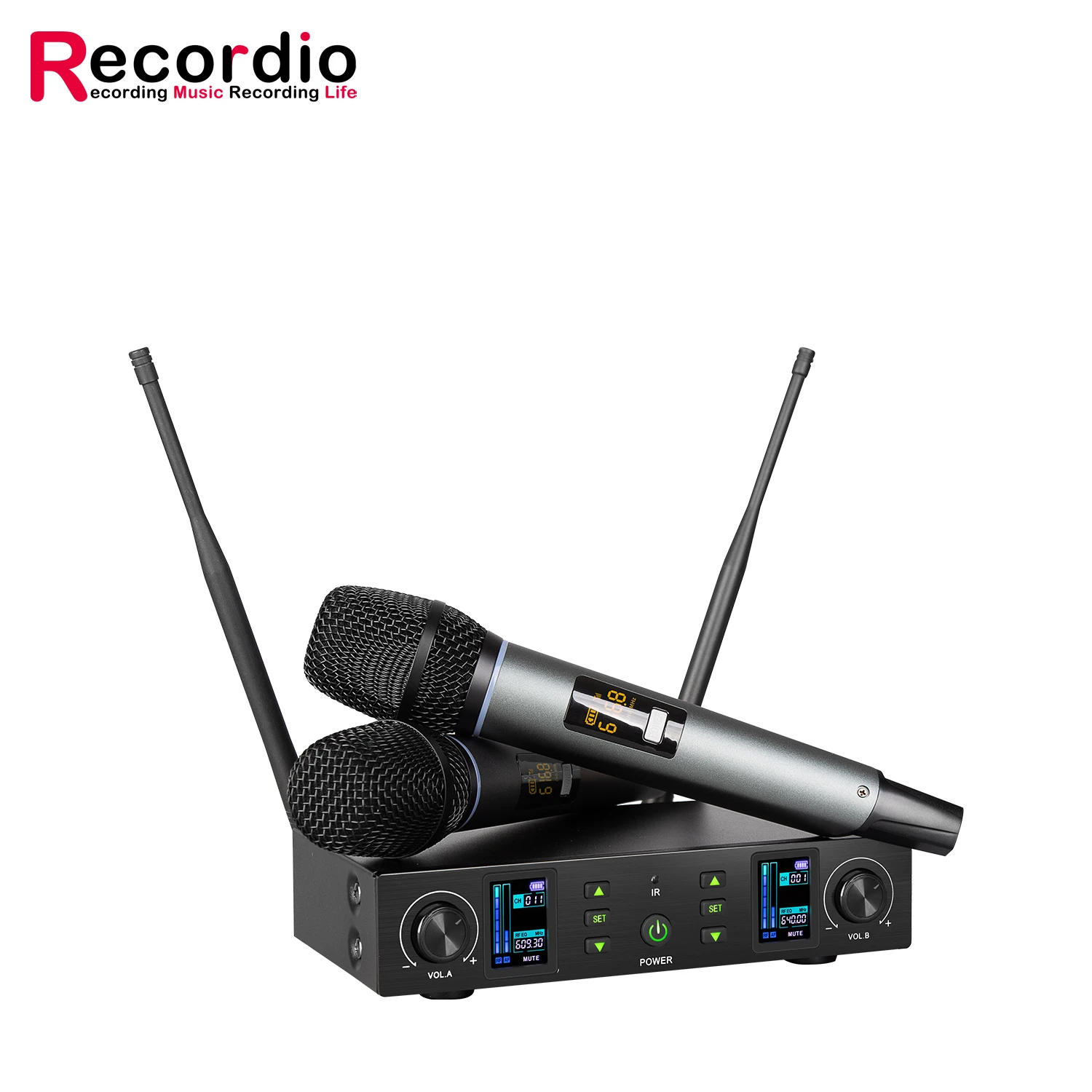

GAW-DX11 Professional Studio Microphone UHF IR Automatic Frequency Matching High Fidelity 80 Meters Wireless System