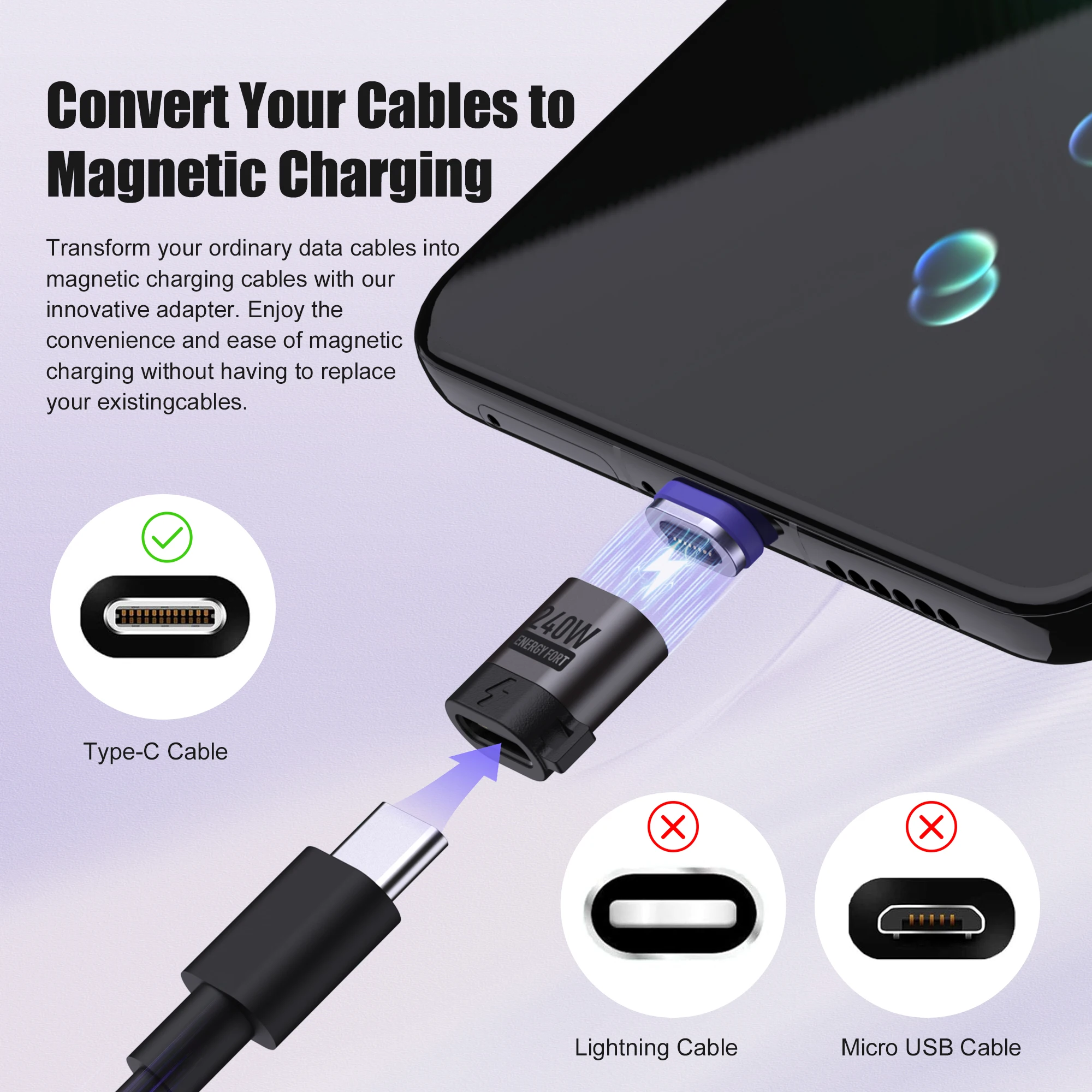 240W Quick Fast Charging Magnetic Adapter for ipad Xiaomi 120W 100W Laptop bend Cable extend Strong Magnet Replace for Magsafe