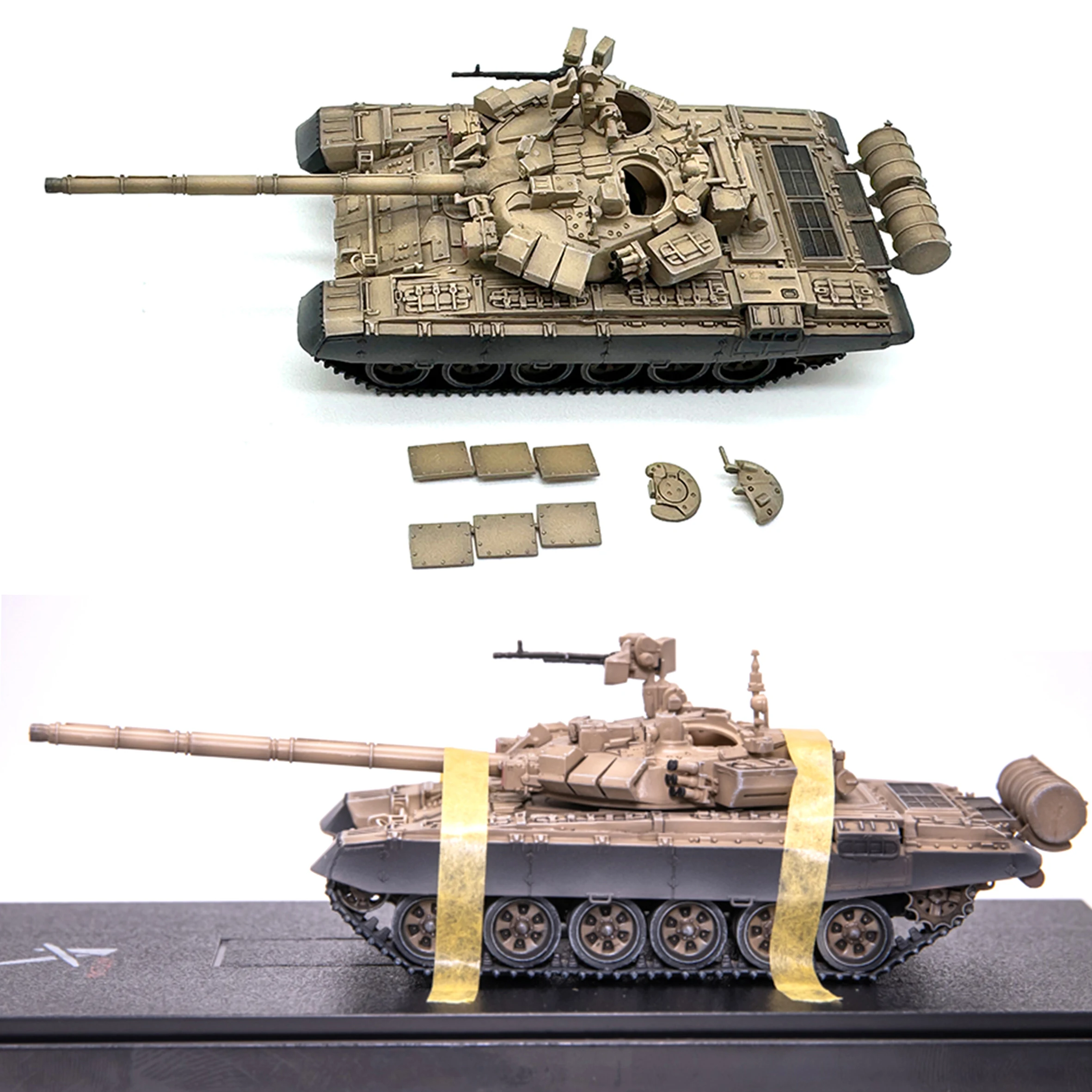 

1/72 AS Russian T90 T-90 main battle tank model desert coating Finished product collection model