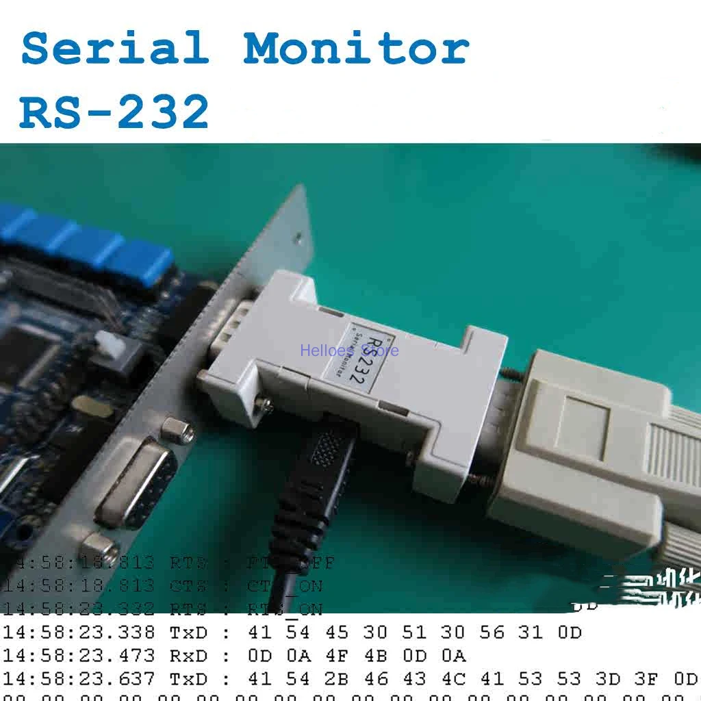 

RS-232 Serial Port Monitoring, Recording, Debugging, Serial Communication DB9