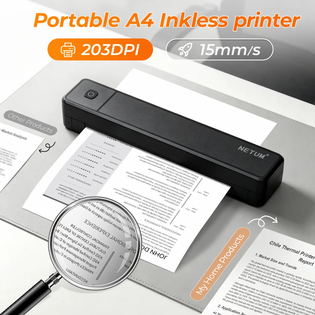 Commercial Book Printing Machines - Mini A4 Thermal Printer Support Android