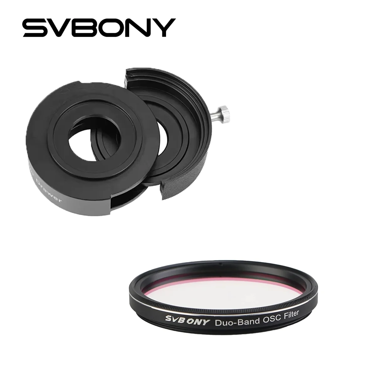 SVBONY SV226 Telescope Filter Drawer Integrated Molding Anti-Light-Leaking Design for 1.25inch & 2inch Filter Mounted Deep Sky