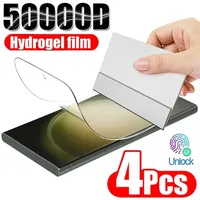 4Pcs Hydrogel Film for Samsung S23 S22 S21 S24 Ultra S20 FE S8 S9 S10 Plus Screen Protector for Galaxy Note 20 Ultra S10E 10Plus