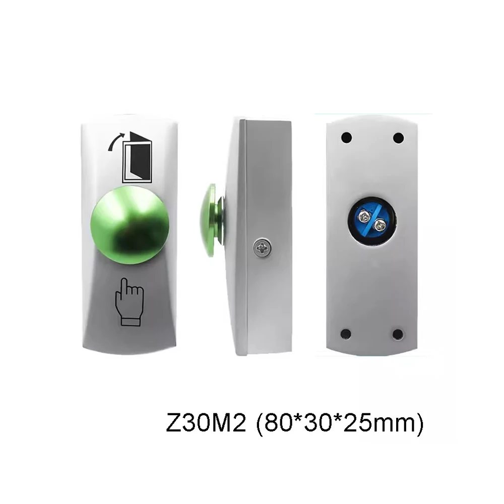 Zinc Alloy Metal Appearance Push Door Exit Button For Door Gate Access Control Button with Mushroom Shape