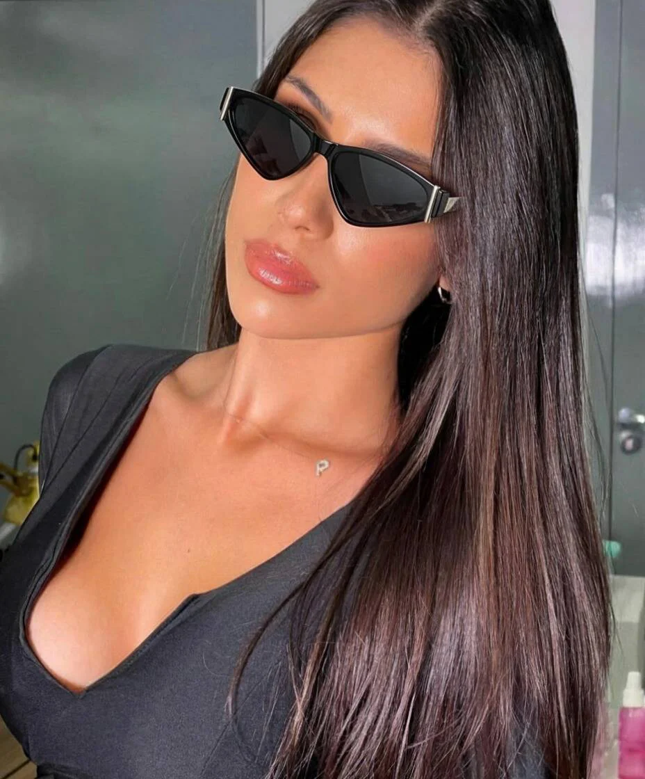 نظارات شمسية نسائية على طراز "ماتريكس" مخصصة على شكل عين القطة، عصرية للأمام، رائعة ومتعددة الاستخدامات #2