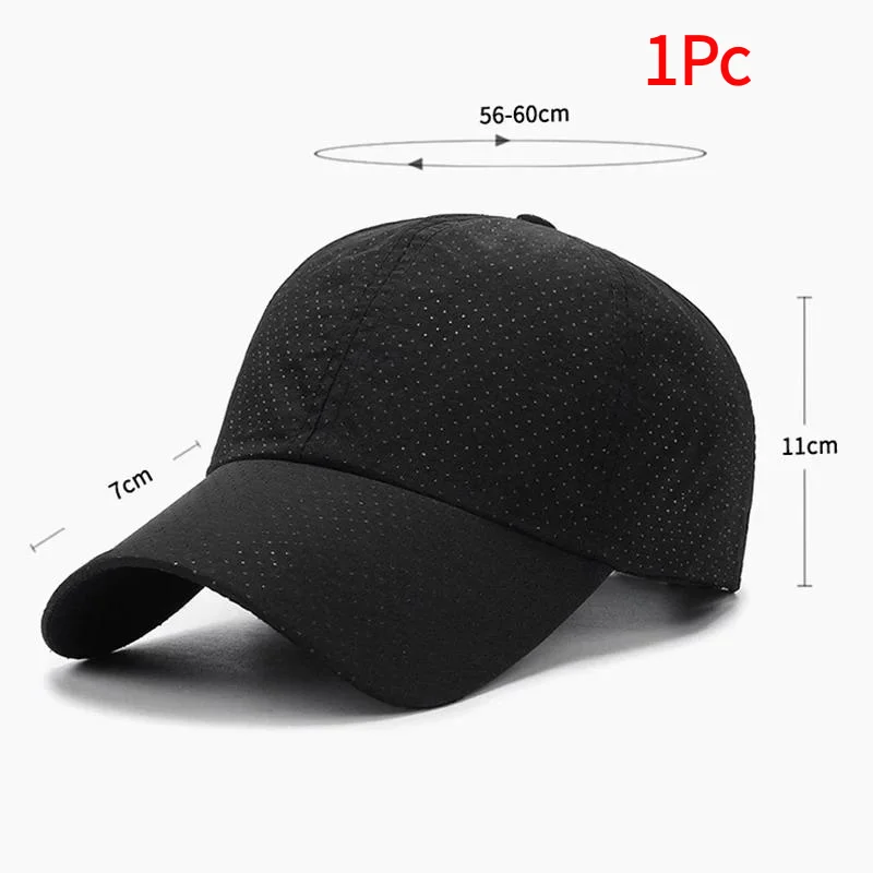 1Pc Mesh Quick Dry Cap Men Running Sports Baseball Cap Women Golf Tennis Cap Outdoor Jogging Breathable Sun Hat‘