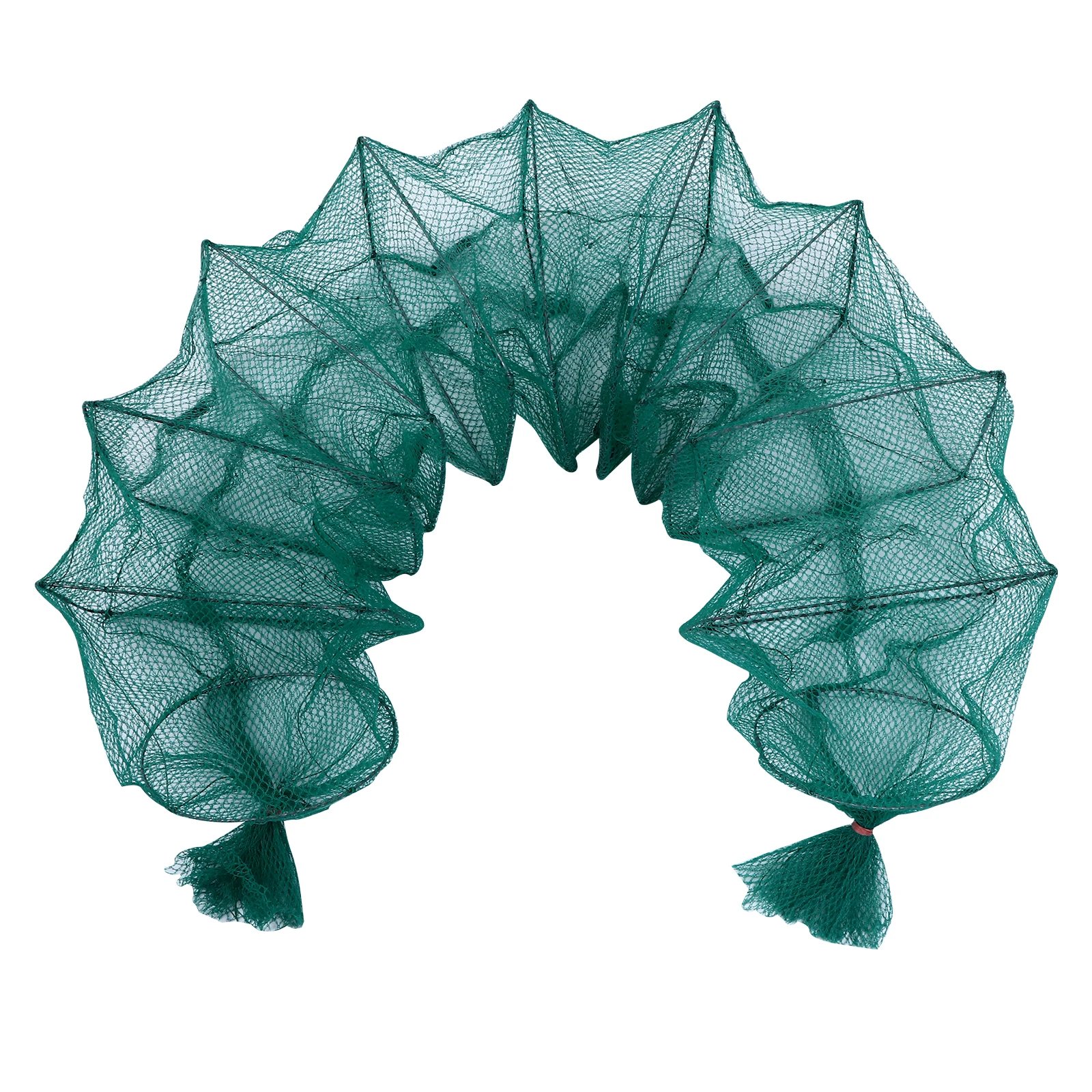 

Fishing Cage Nets Collapsible Bait Crab Portable Crabbing Foldable Minnow Nylon