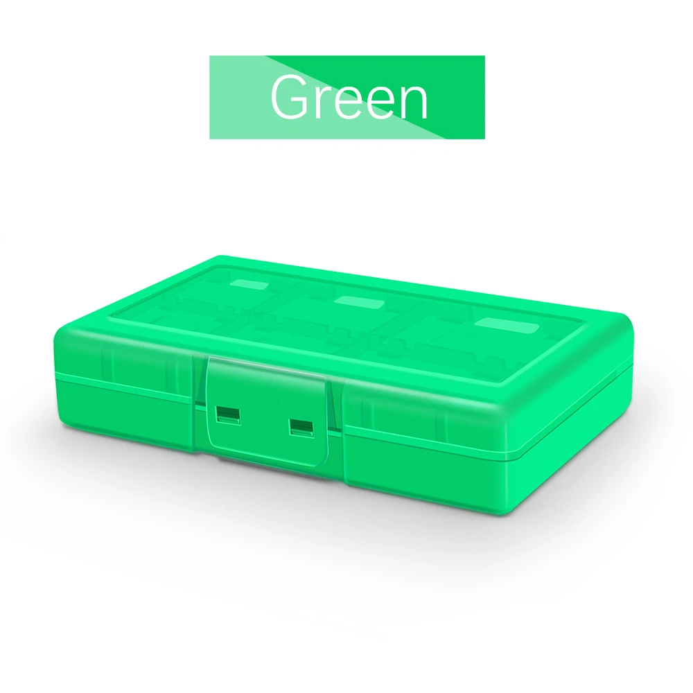 Portable Nintend Switch Travel Accessories 24 In 1 Game Card Case Micro SD Case Holder Hard Shell NS Storage Protector Box - view 2