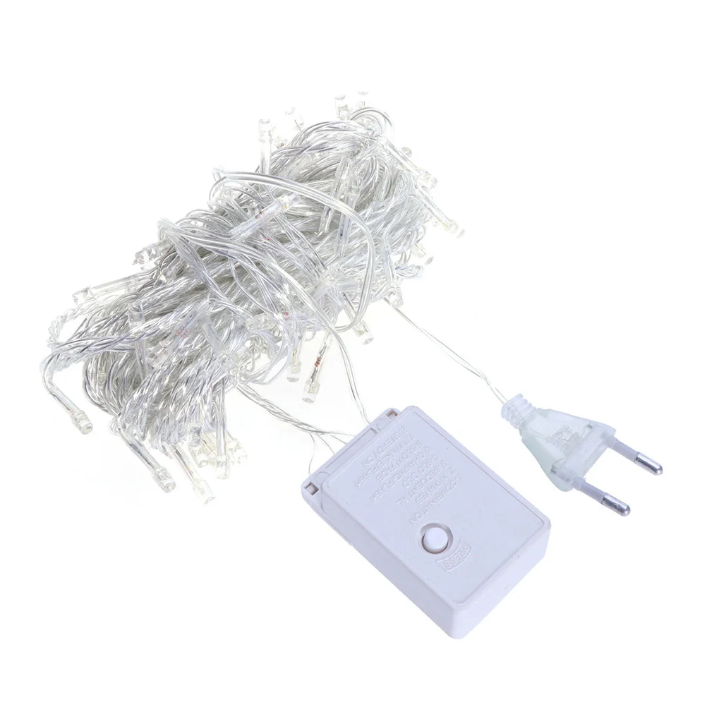 30 متر LED سلسلة مصباح أضواء الجنية الزخرفية الأبيض النقي لقضاء عطلة المنزل حفل زفاف حديقة الاستخدام الداخلي في الهواء الطلق
