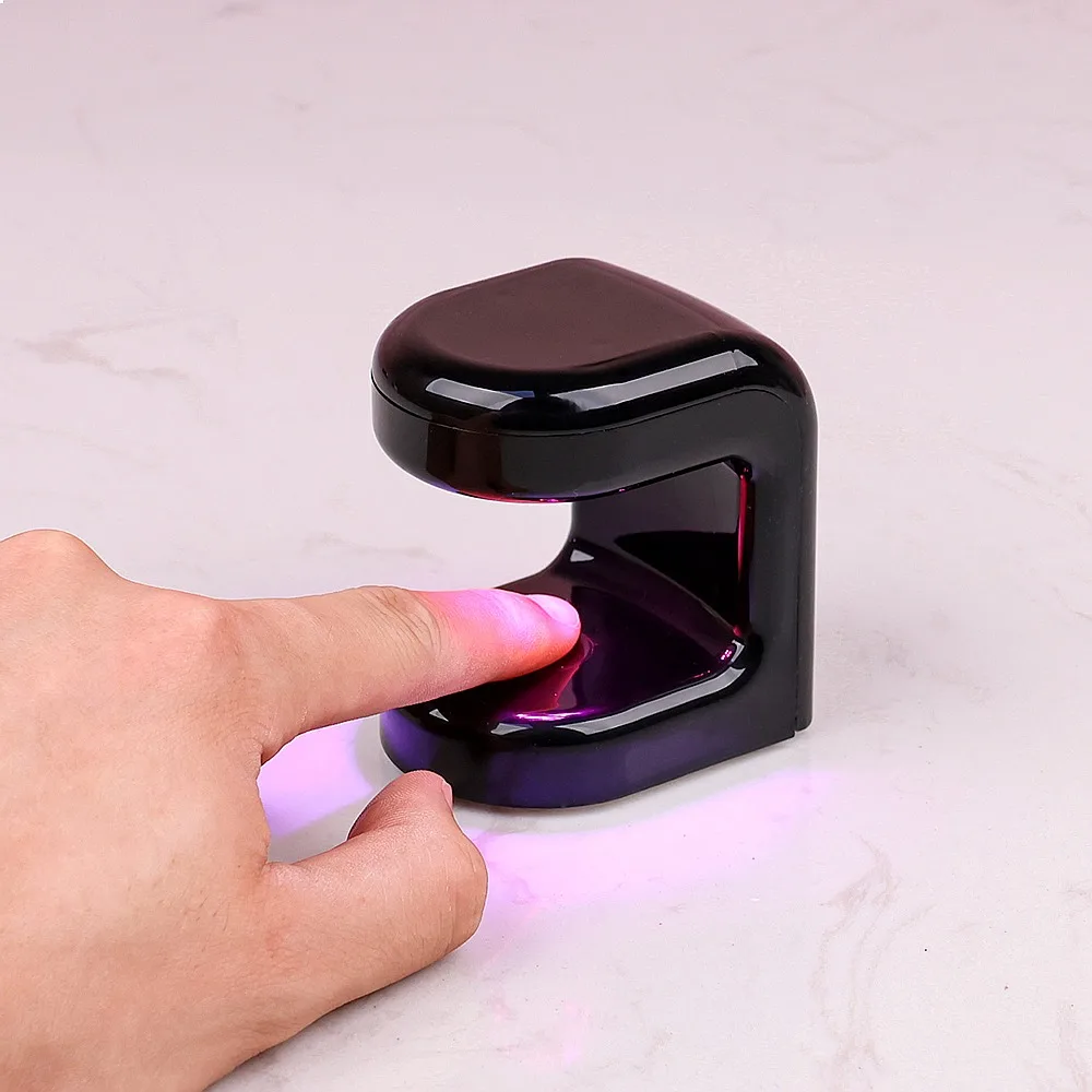 9W Power New Style Wholesale Flash Cure Small Size Rechargeable Finger Nail Fast Drying Mini UV LED Lamp with Touch Sensor