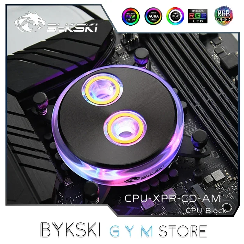

Bykski CPU Water Block For Intel 1150/AMD Ryzen AM2 AM2+ AM3 AM4 FM2 FM1 PC Cooler,5V/3PIN 12V/4PIN CPU-XPR-CD-AM/CPU-XPR-CD