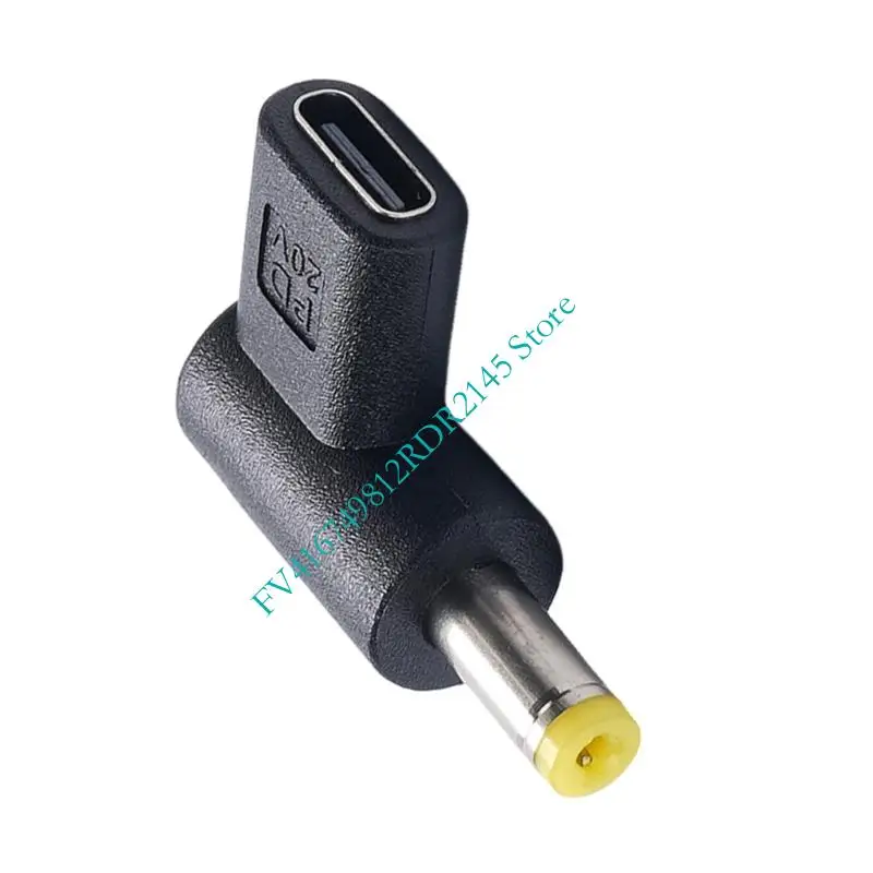 B2EF Power Adapters Type C Female To 4.8x1.7mm Male 12V 20V For Router LED Tools