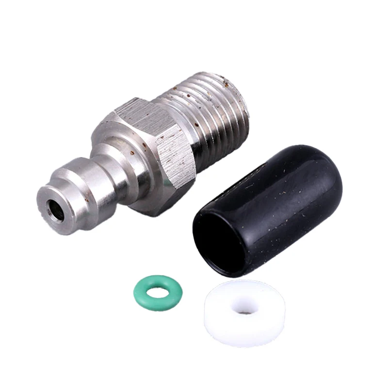 PCP Paintball Pneumatic Quick Coupler 8MM M10x1 Male Plug Adapter Fittings Coupling 1/8NPT 1/8BSPP Air Refilling Stainless Steel