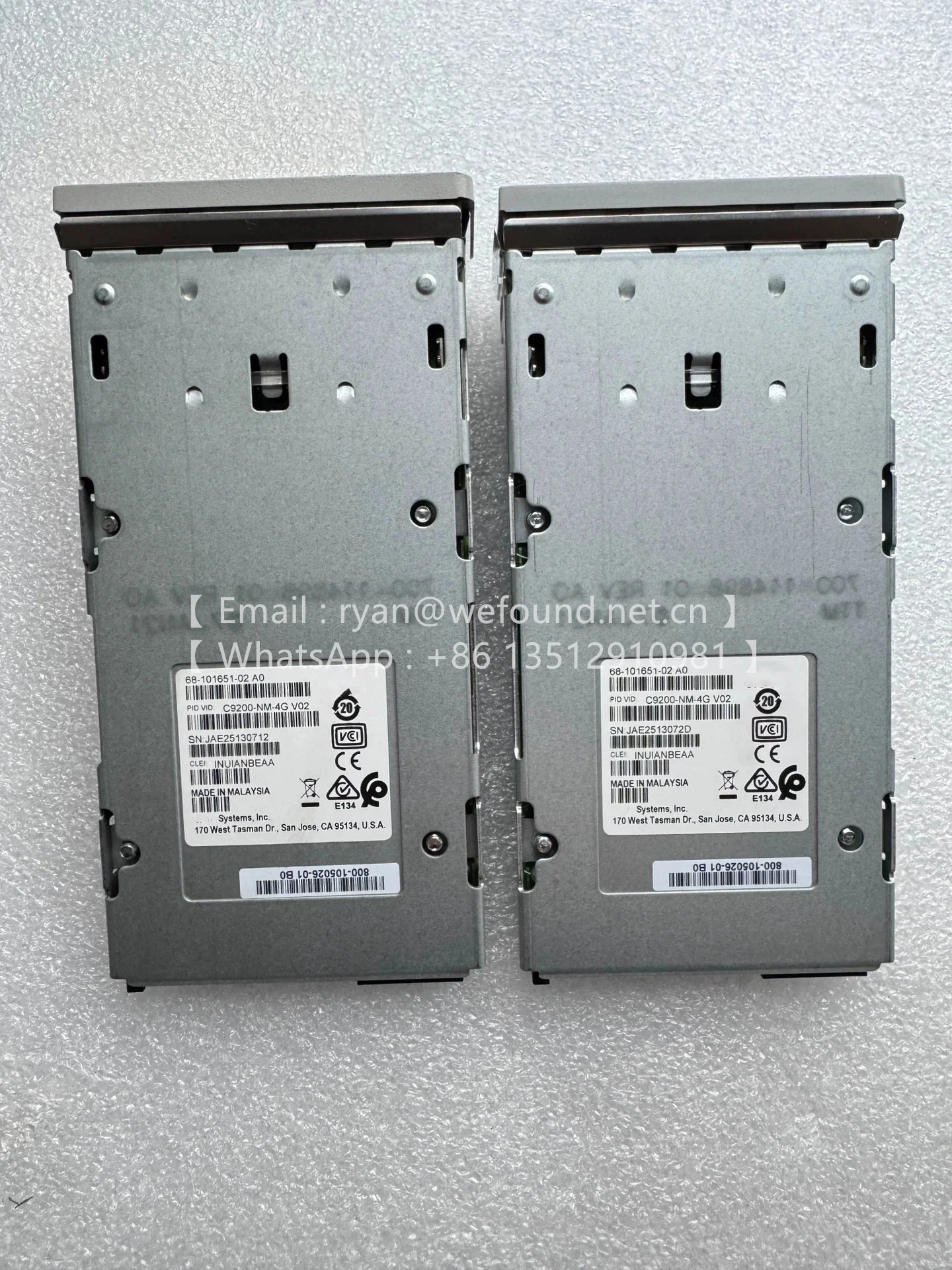 C9200-NM-4G 4-poorts Gigabit-netwerkmodule ontworpen voor Switches uit de Catalyst 9200-serie