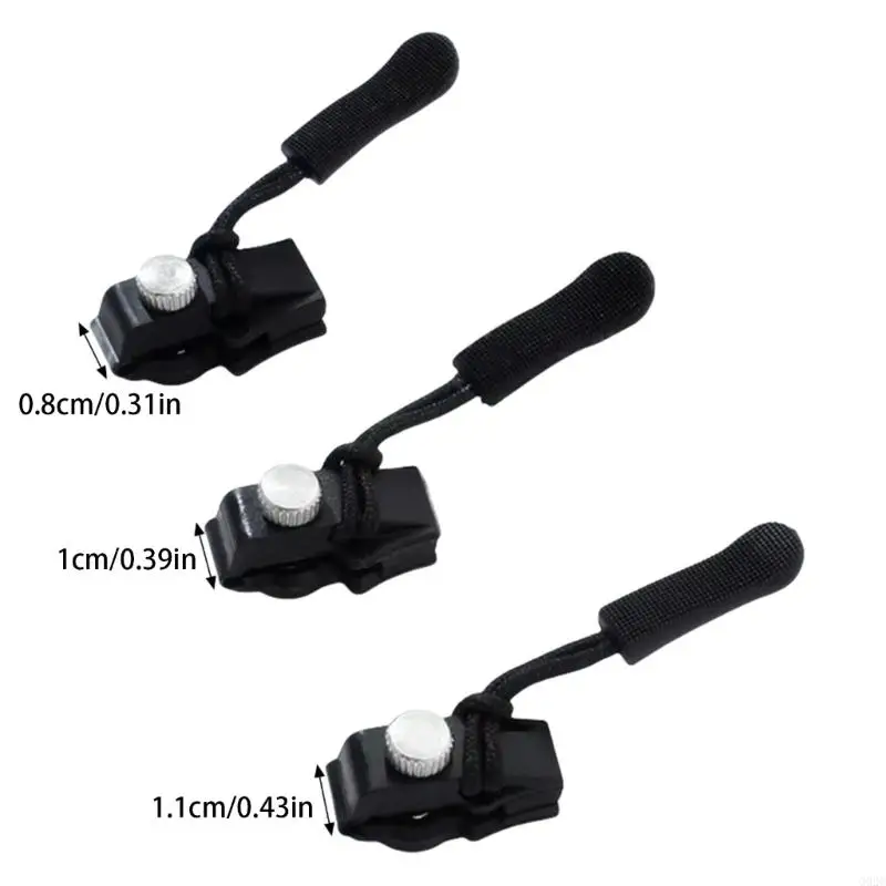 G92C 3 Cái/bộ Dây Kéo Có Thể Tháo Rời Kéo Khóa Kéo 3 Kích Thước Bộ Sửa Chữa Dây Kéo Bộ Thay Thế Dễ Dàng Lắp Đặt Khóa Kéo Cho